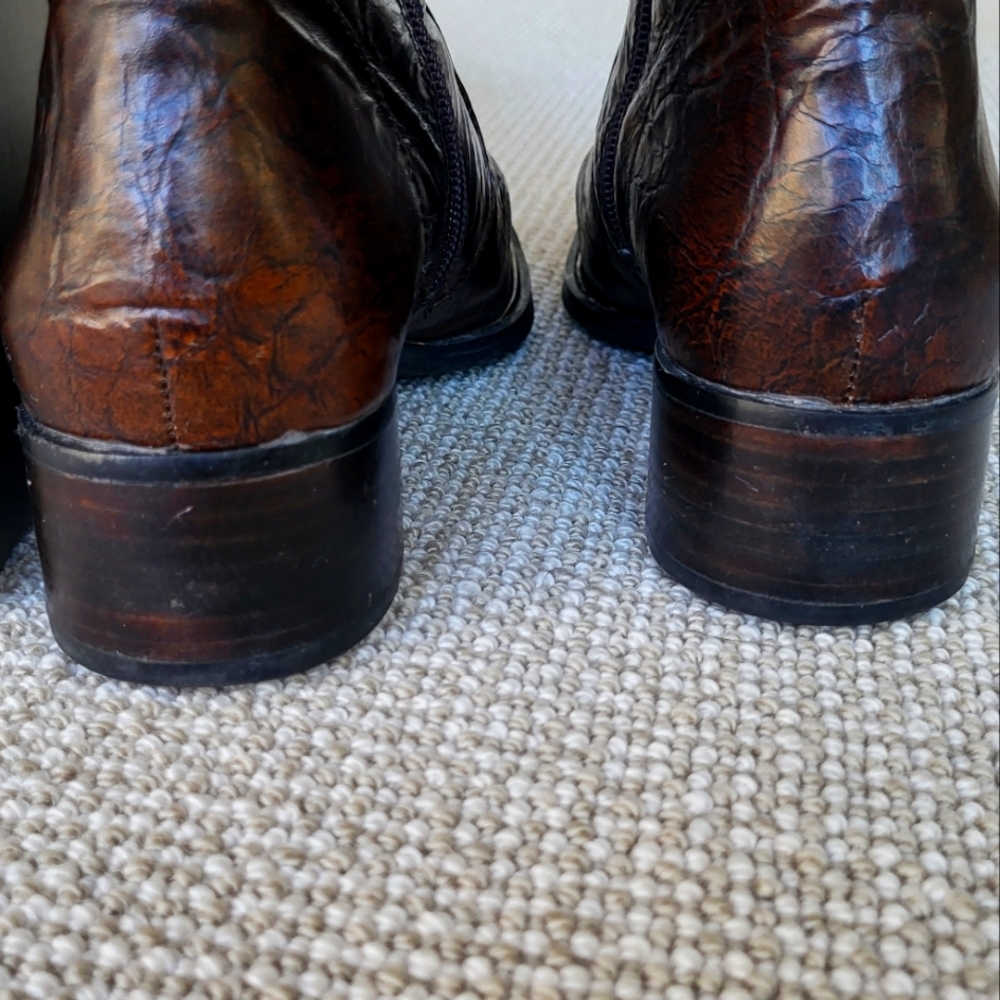 Born Crown Sosie Brown Leather Tall Boots, sz 8 - Picture 6 of 9